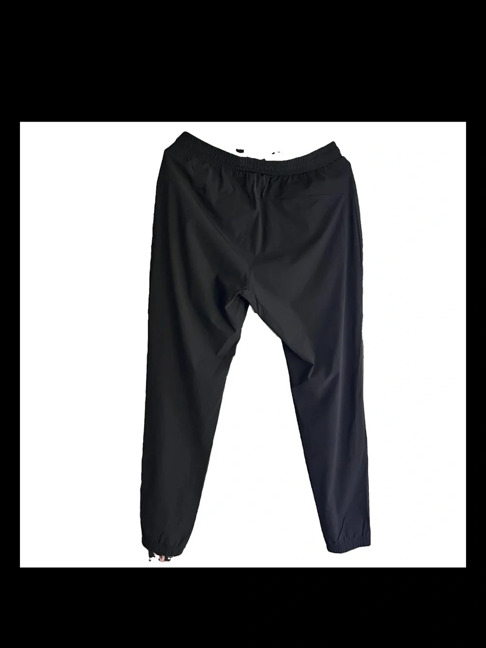 UNRL Men's Black Track Jogger Pants 4-Way Stretch Zip Pockets Size Small